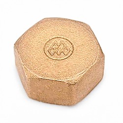 Tapon ciego h 3/8" latón