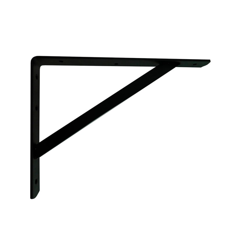 Escuadra reforzada plm04 negro 250 x 200 mm