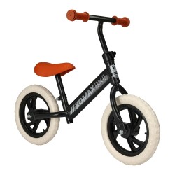 Bicicleta de equilibrio y aprendizaje para niños, negra, máx 40 kg