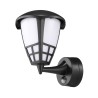 Aplique led con sensor crepuscular y movimiento 15 w 1200 lm 4000 k luz día, negro, 21,6 x 16 x 24,7 mm