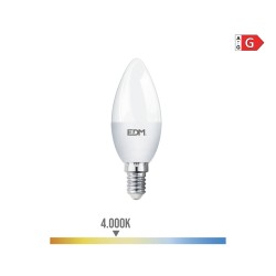 Bombilla vela led e14 5 w 400 lm 4000 k luz dia ø3,5 x 10 cm