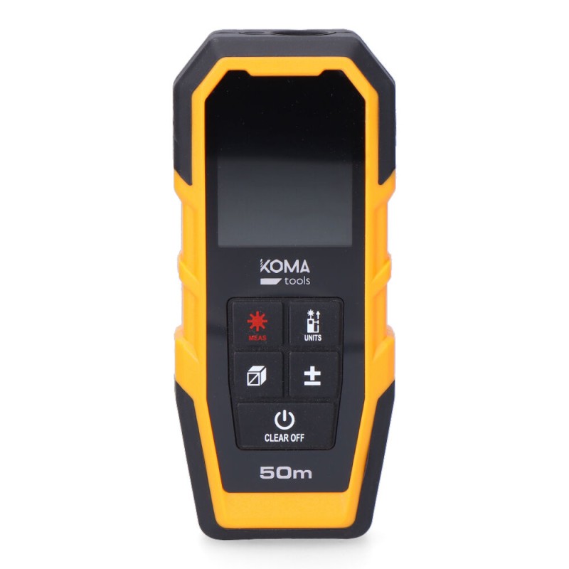 Medidor láser con funda 5,2 x 2,4 x 12,3 cm