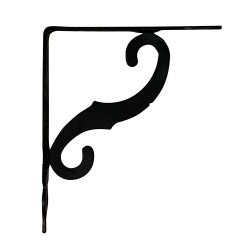 Escuadra ornamental plm05 negro 155 x 110 mm