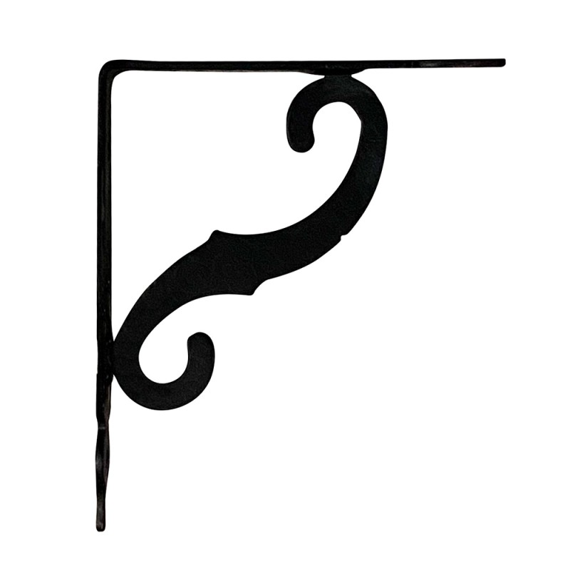 Escuadra ornamental plm05 negro 155 x 110 mm