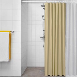 Cortina de baño basic beige 180 x 180 cm