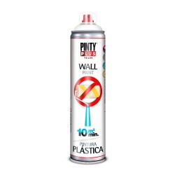 Pintura plástica spray interior ral 9016 blanca mate 600 ml