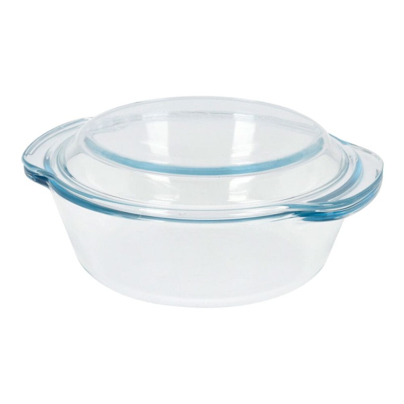 Fuente redonda de cristal con tapa 1,5l ø23,4 x 20,7 x10 cm