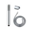 Conjunto de ducha basic, cabezal 5 funciones + manguera 150 cm + soporte ajustable