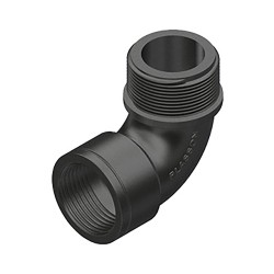 Codo 90° rosca macho/hembra polipropileno 3/4"