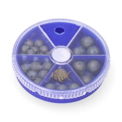 Surtido de plomo redondo perforado 100 g