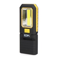 Linterna led cob xl 150 lm + 3 mini led 7 lm, con gancho e iman 3 x aaa (incluidas)