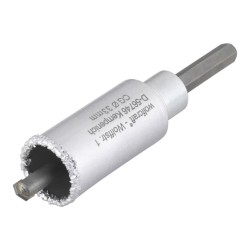 Corona de perforación recubierta de carburo de tungsteno, con adaptador, ø33 x 55 mm