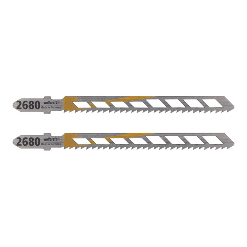 Hoja de sierra de calar hcs 100 mm, vástago t madera corte fino 2 uds