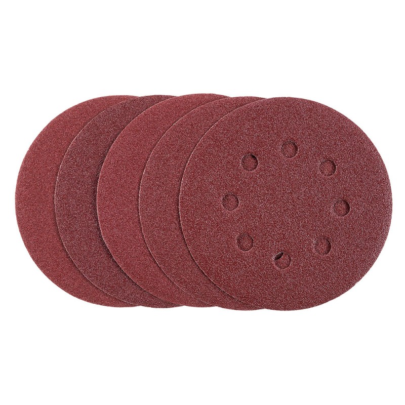 Discos lijadora autoadherente roto-orbital 80 g, ø125 mm, 5 uds