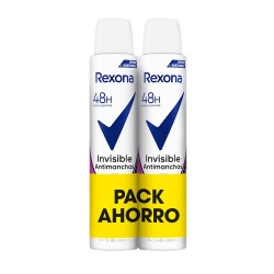 Desodorante spray invisible antimanchas 48 h 200 ml, pack 2 uds
