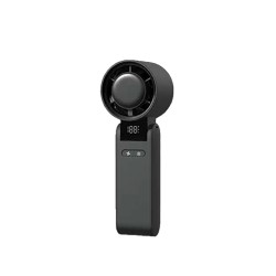 Ventilador de mano recargable, 4000 mah, negro