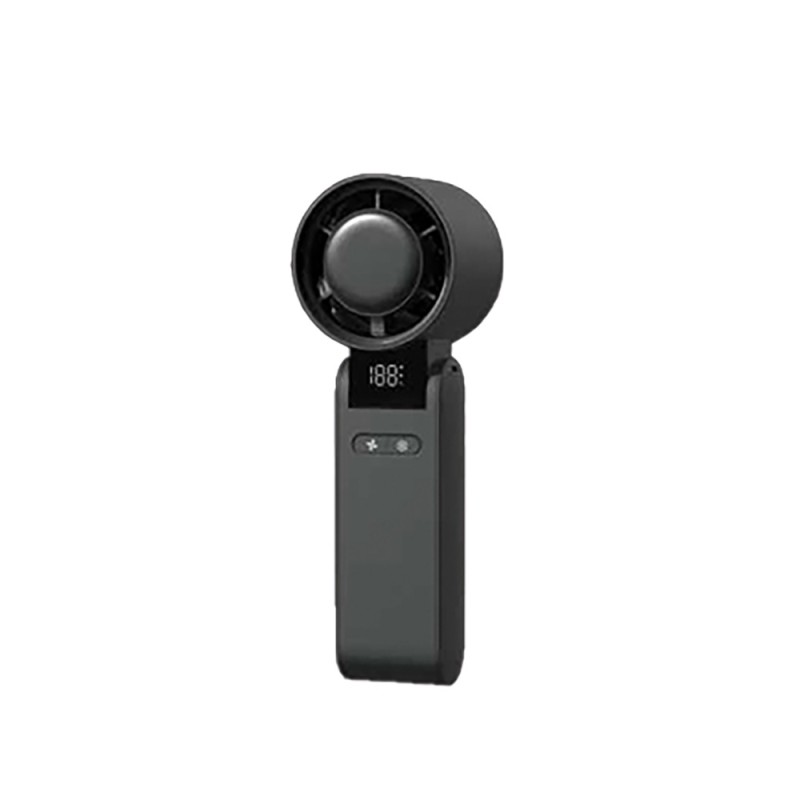 Ventilador de mano recargable, 4000 mah, negro