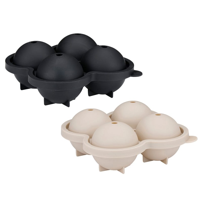 Cubitera para hielos redondos colores surtidos 15,5 x 15,5 x 7 cm