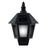 Aplique solar led, luz fria/efecto llama, ip44, negro
