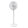 Ventilador de pie base circular, blanco, potencia 45 w 55,6 db aspas ø40 cm, altura regulable 110-130 cm