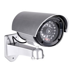 Cámara seguridad simulada tipo bullet 11 x 8 x 17 cm