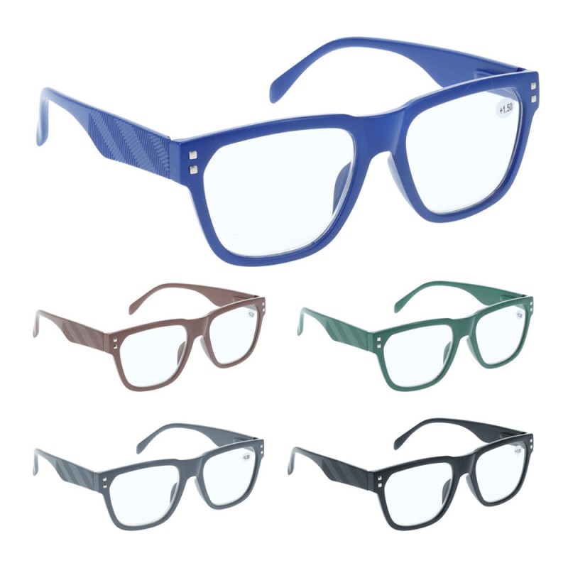 Gafas de lectura con funda, modelos variados. expositor de 30 uds