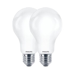 Bombilla estándar led e27 10,5 w 1521 lm 2700 k luz cálida, 2 uds.