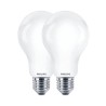 Bombilla estándar led e27 10,5 w 1521 lm 2700 k luz cálida, 2 uds.