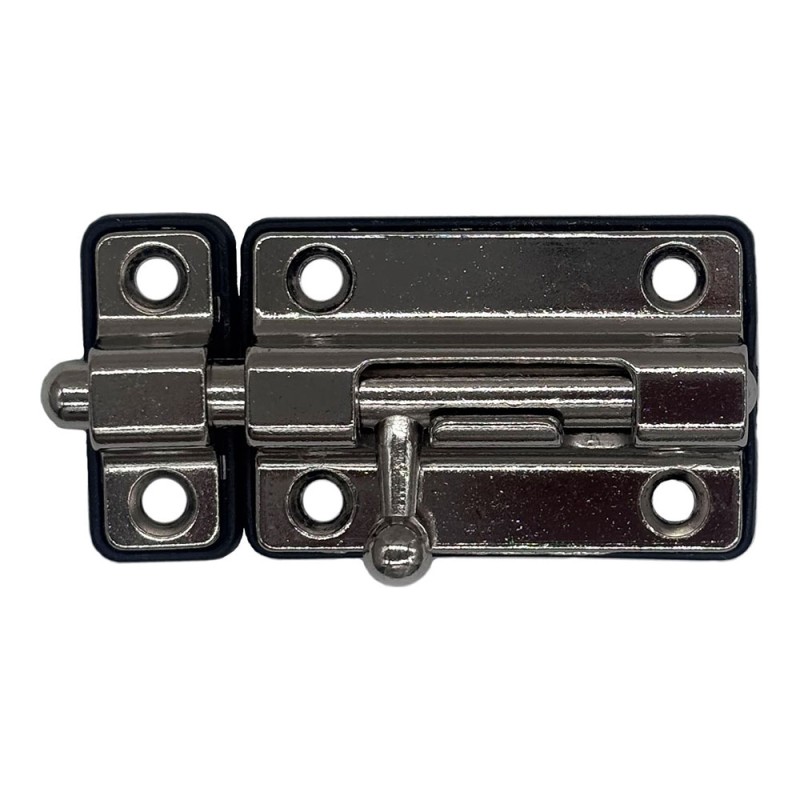 Pasador cerrojo base plástica 35 mm cromo