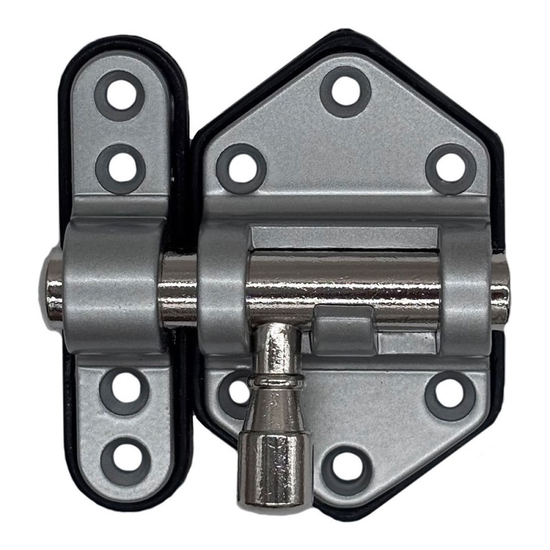 Pasador reforzado base plástica 40 mm cromo mate