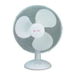 Ventilador sobremesa, 40 w, ø30 cm, 3 velocidades, blanco
