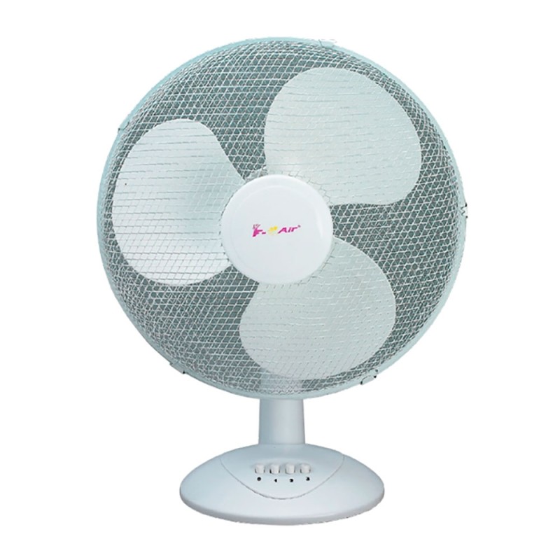 Ventilador sobremesa, 40 w, ø30 cm, 3 velocidades, blanco