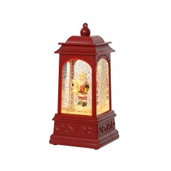Farol de agua santa claus, 2 leds, 9 x 9 x 20,50 cm
