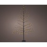 Árbol iluminado 232 leds luz cálida 1,80 m