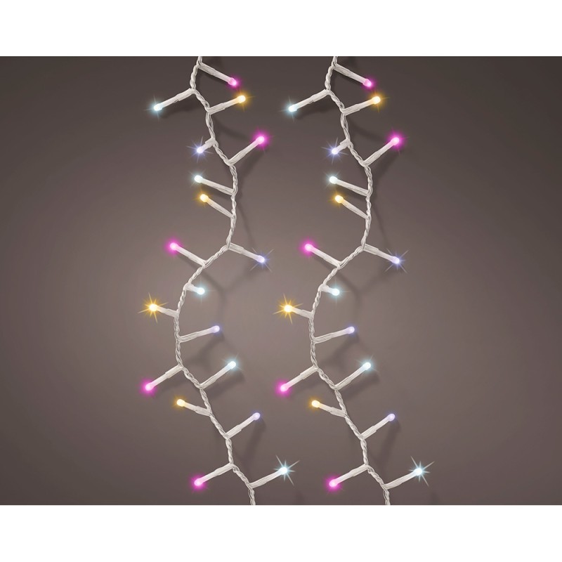 Guirnalda multifunción 500 leds, multicolor, interior/exterior, 11 m
