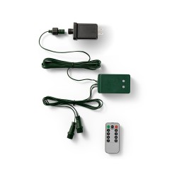 Transformador verde con control remoto para exterior, 5 m