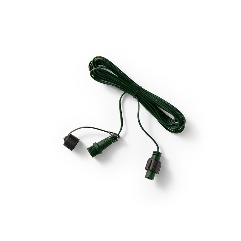 Cable alargador para guirnalda leds connect, exterior verde 5 m