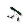 Cable alargador para guirnalda leds connect, exterior verde 5 m