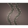 Guirnalda led compact connect (interconectable) multifunción 500 leds luz cálida con efecto intermitente cable verde exterio ...