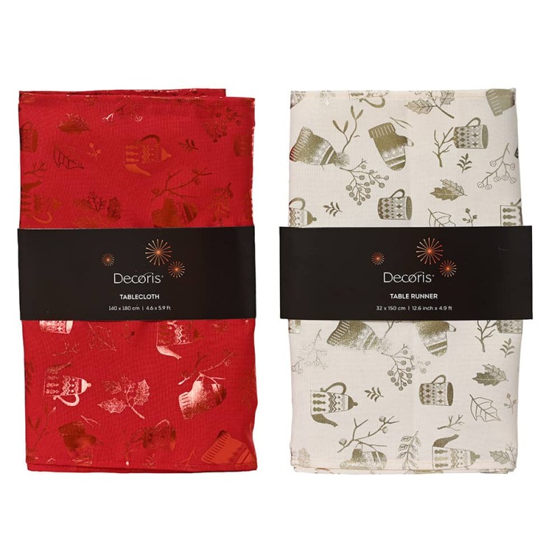 Camino mesa navidad colores surtidos, 32 x 150 cm