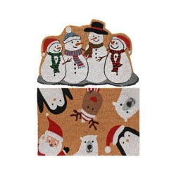 Felpudo navidad fibra de coco, modelos variados