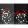 Figura navideña de neón, 2 modelos variados