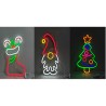 Figura navideña de neón, 3 modelos variados
