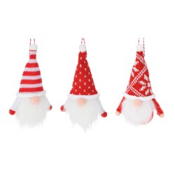Gnomo colgante rojo y blanco, modelos variados