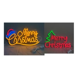 Figura de neon con letras, modelos variados