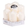 Velas de cera blancas de ø55 mm con diferentes alturas, 7 uds