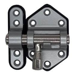 Pasador reforzado base plástica 30 mm cromo mate