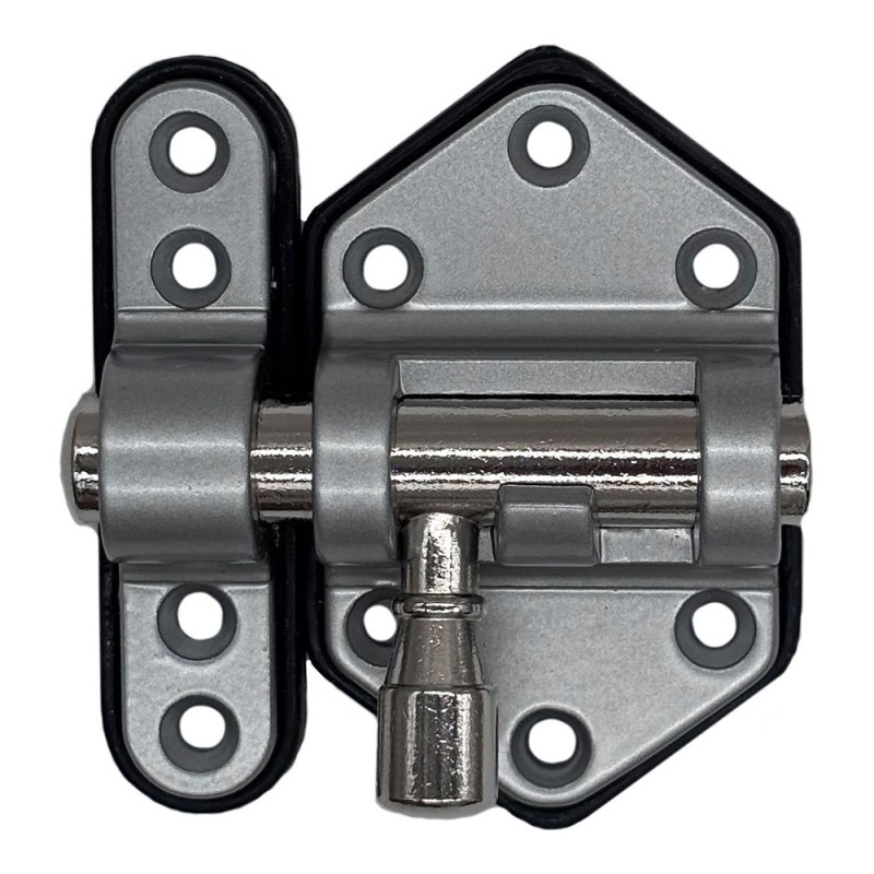 Pasador reforzado base plástica 30 mm cromo mate