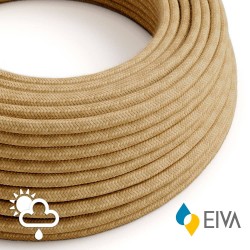 Manguera tubular h05rn-f, 2 x 1,00 mm, téxtil yute, 50 m