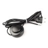 Interruptor eléctrico de pie con cable, 2,5 a 250 v, 3 m, negro